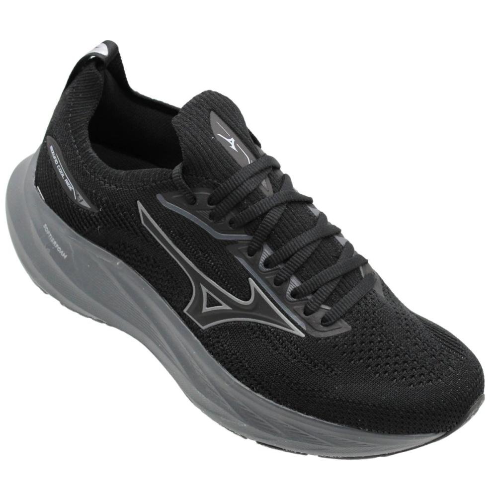 Tênis Corrida Mizuno Cool Ride 4 SoftierFoam Masculino Preto 3