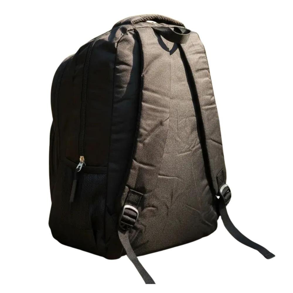 Mochila De Costas Sport Bolso Horizontal Fita Refletiva Masculino Preto 2