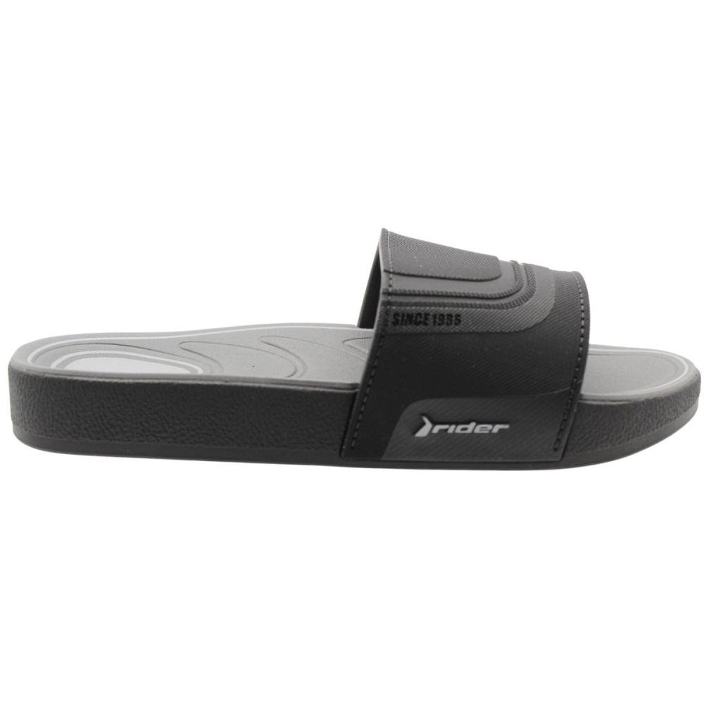 Chinelo Slide Juvenil Rider R86 Menino Preto 2
