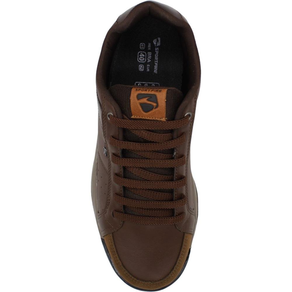 Sapatênis Sport Fire Camurça Cadarço Masculino Marrom 2