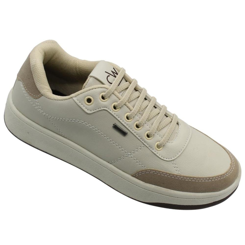 Tênis Casual Confort Way Camurça Cadarço Elastico Masculino Branco 3