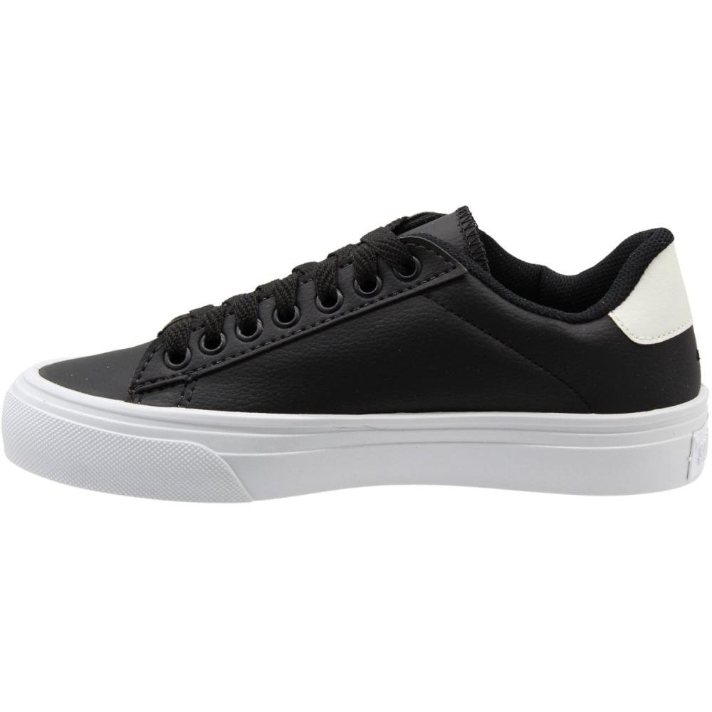 Tênis Casual Star Feet Sintético Costuras Feminino Preto 2