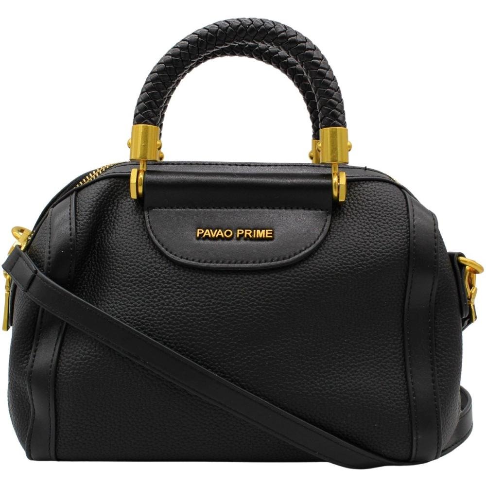 Bolsa Transversal Pavão De Ouro Prime Texturizada Feminino