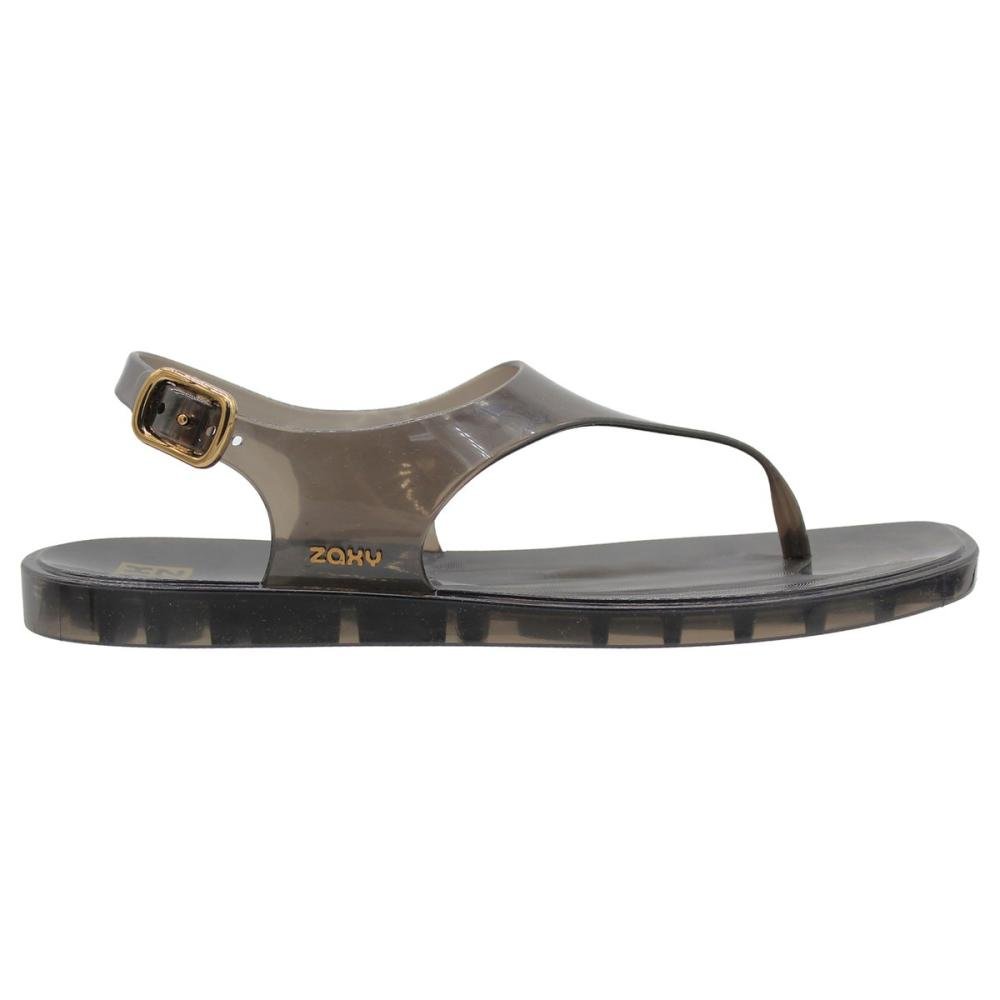 Sandália De Dedo Rasteira Zaxy Jelly Fivela Feminina