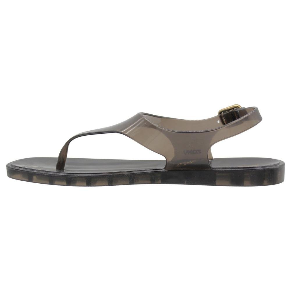 Sandália De Dedo Rasteira Zaxy Jelly Fivela Feminina Preto 2
