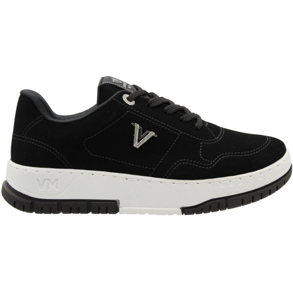 Tênis Casual Via Marte Costuras Camurça Nobuck Feminino