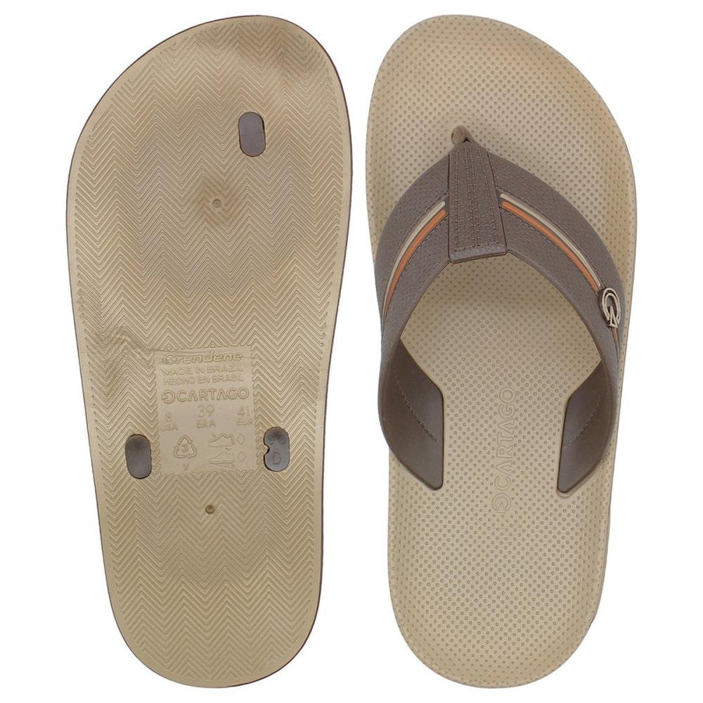Chinelo de Dedo Cartago Siena V Masculino Bege 3