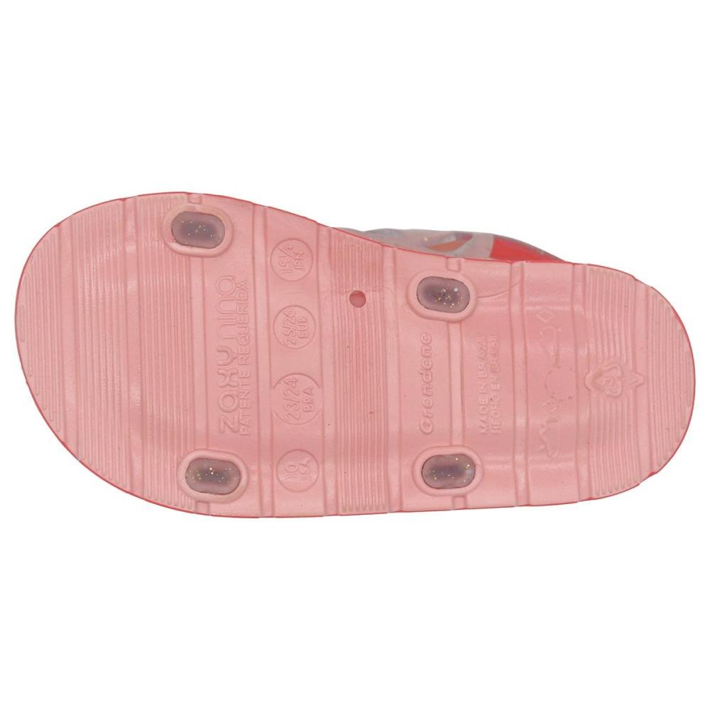 Sandália Papete Baby Zaxynina Butterfly Menina Rosa 5