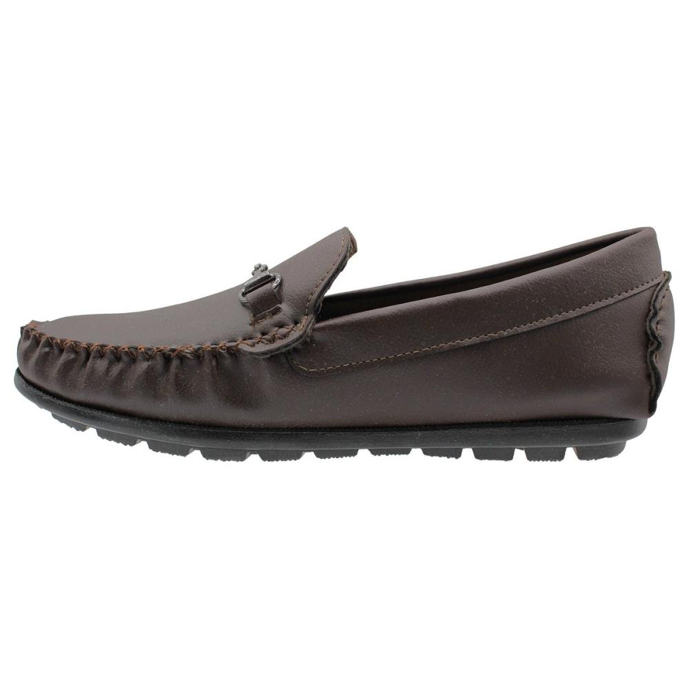 Sapatilha Mocassim OPX Drive Fivela Metal Masculina Marrom 2