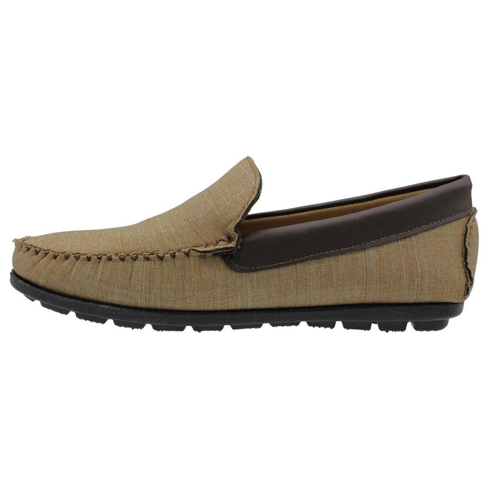Sapatilha Mocassim OPX Urban Costuras Masculina Marrom 2