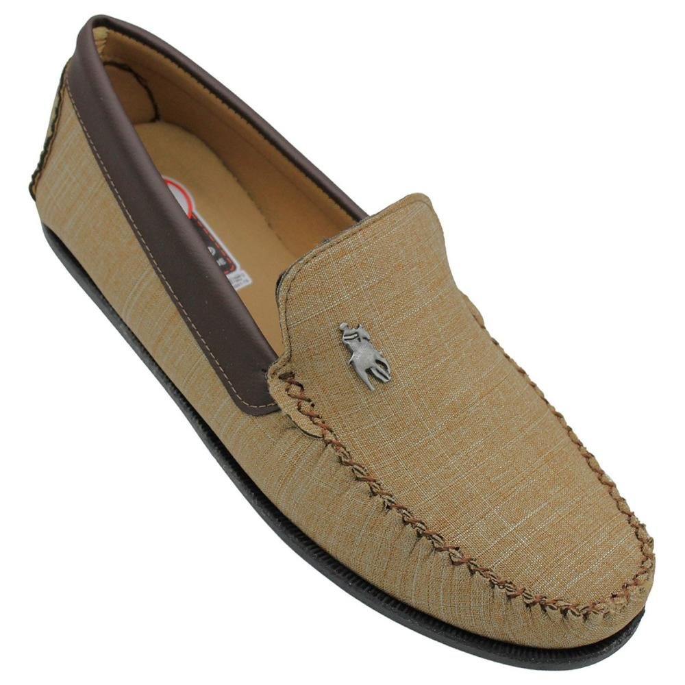 Sapatilha Mocassim OPX Urban Costuras Masculina Marrom 3