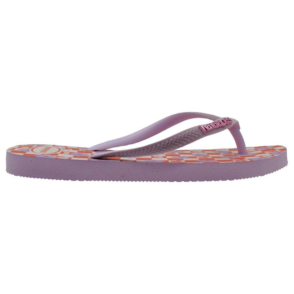 Chinelo de Dedo Slim Juvenil Havaianas Trendy Menina Roxo 2