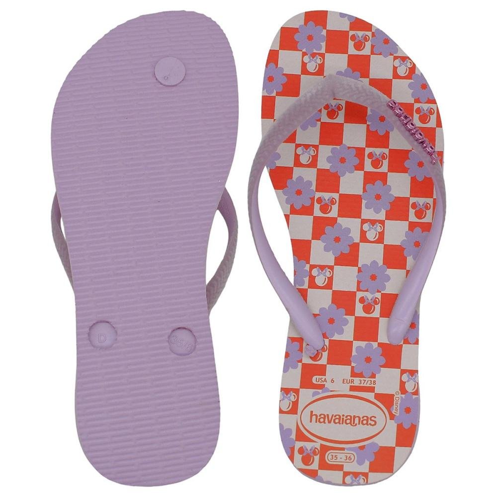 Chinelo de Dedo Slim Juvenil Havaianas Trendy Menina Roxo 3