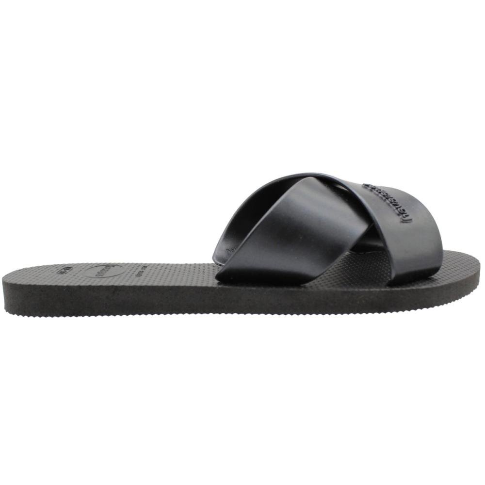 Chinelo Havaianas Aqua Metallic Rasteirinha Slide Feminino  Preto 2