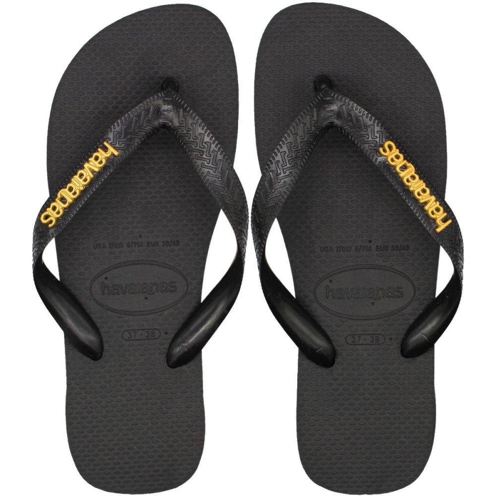 Chinelo de Dedo Havaianas Top Logo Metallic Feminino