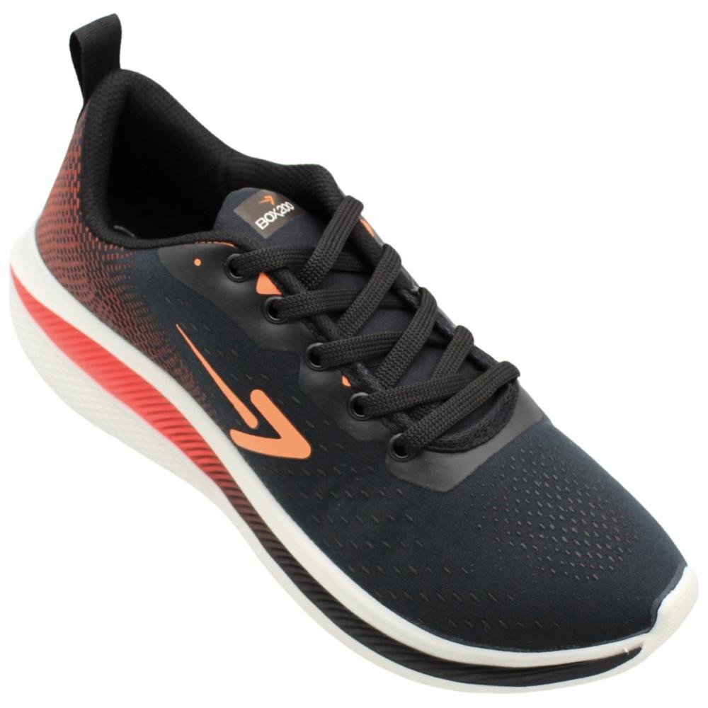Tênis Esportivo Box 200 Running Entressola Alta Masculino Preto 3