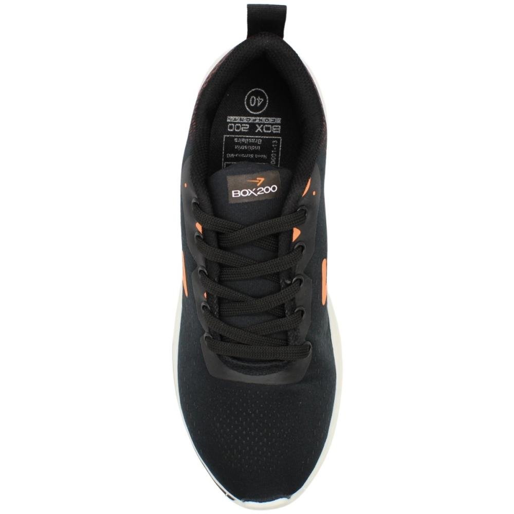 Tênis Esportivo Box 200 Running Entressola Alta Masculino Preto 4