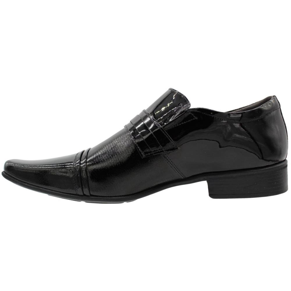 Sapato Social Jota Pe Sem Cadarço Aplique Metálico Masculino Preto 2