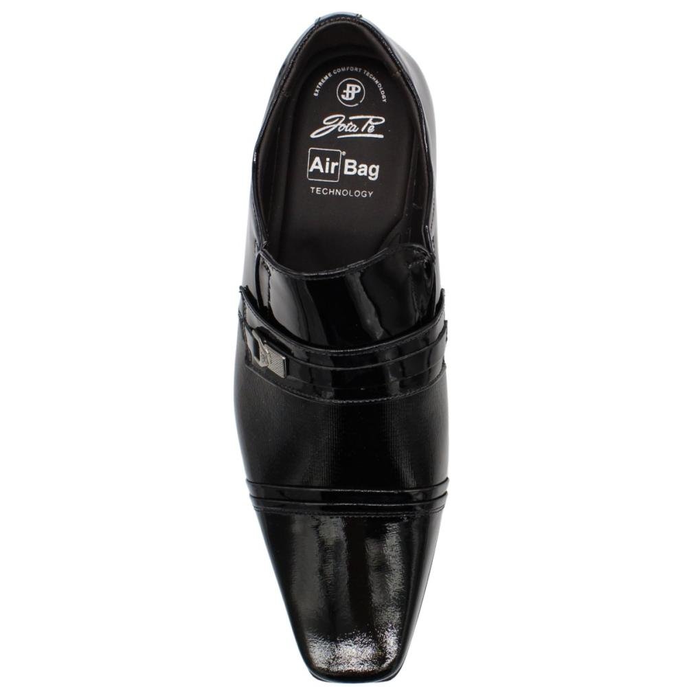Sapato Social Jota Pe Sem Cadarço Aplique Metálico Masculino Preto 4