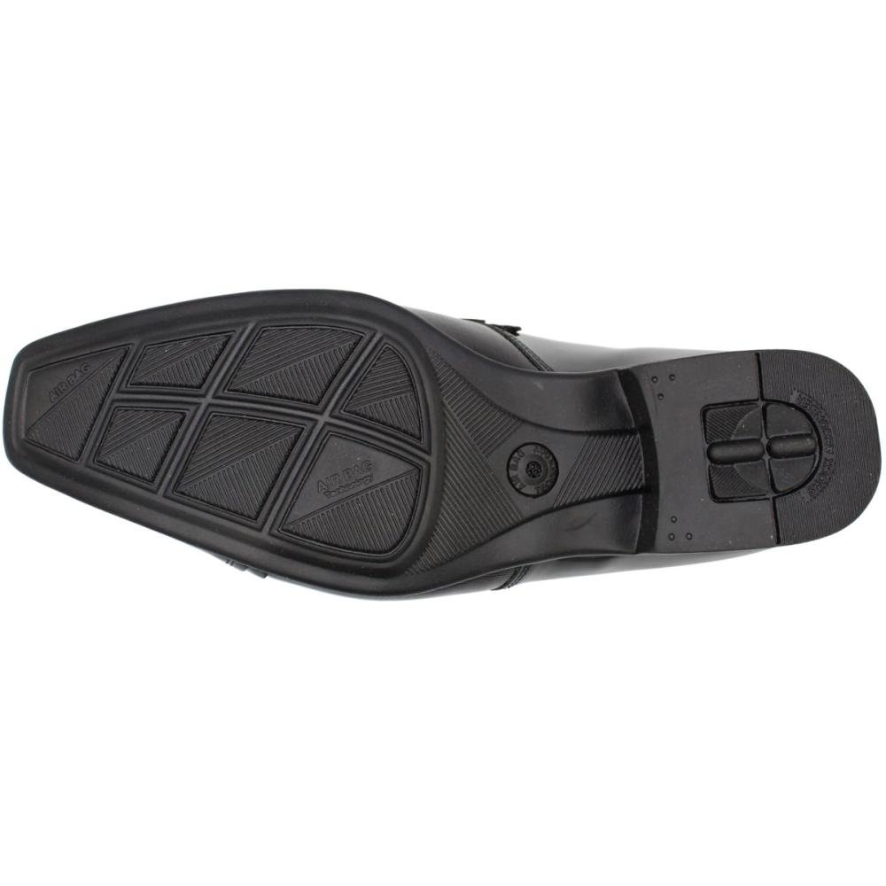 Sapato Social Jota Pe Sem Cadarço Aplique Metálico Masculino Preto 5