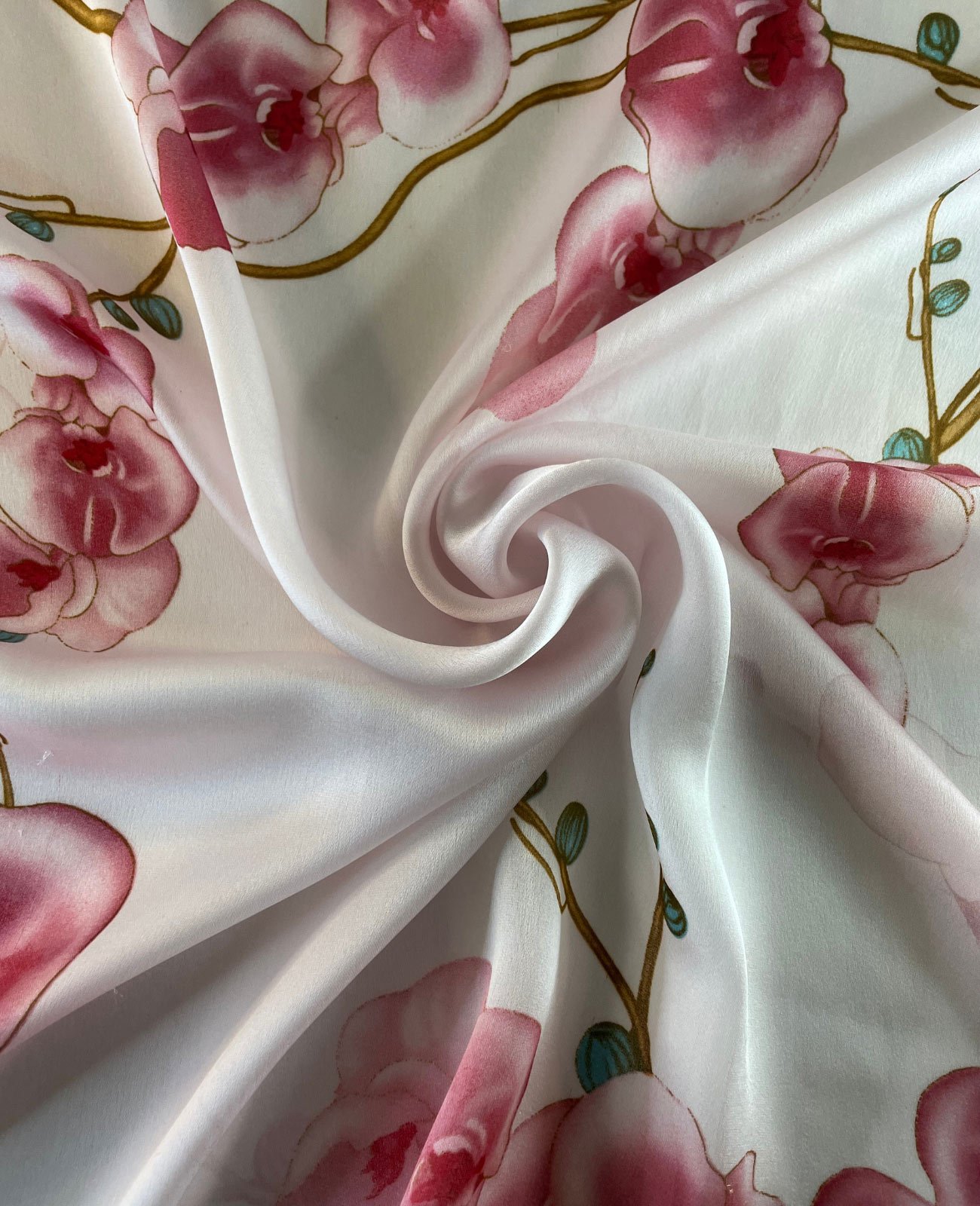 LENÇO JAPÃO Branco/Rosa 1