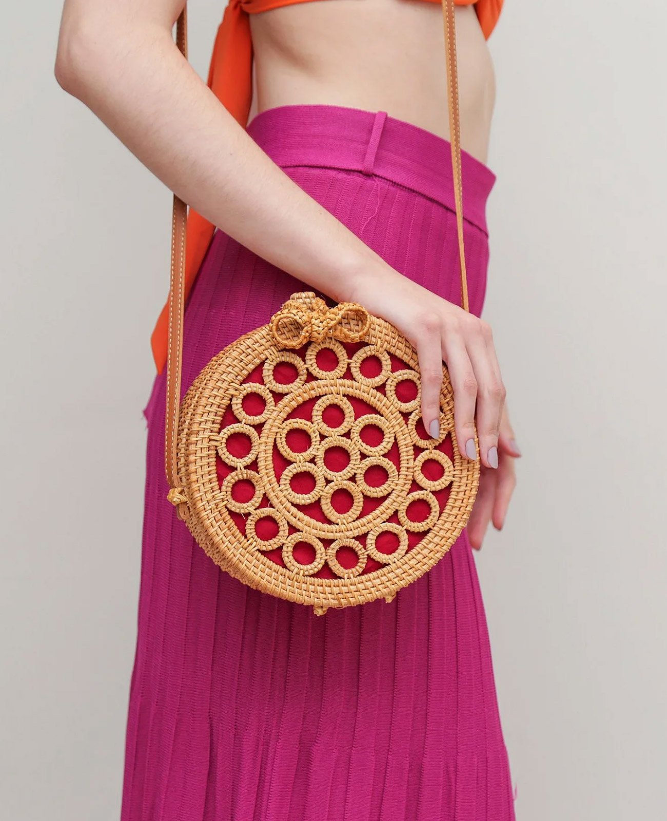 BOLSA DE RATTAN MAIORCA Marrom 3