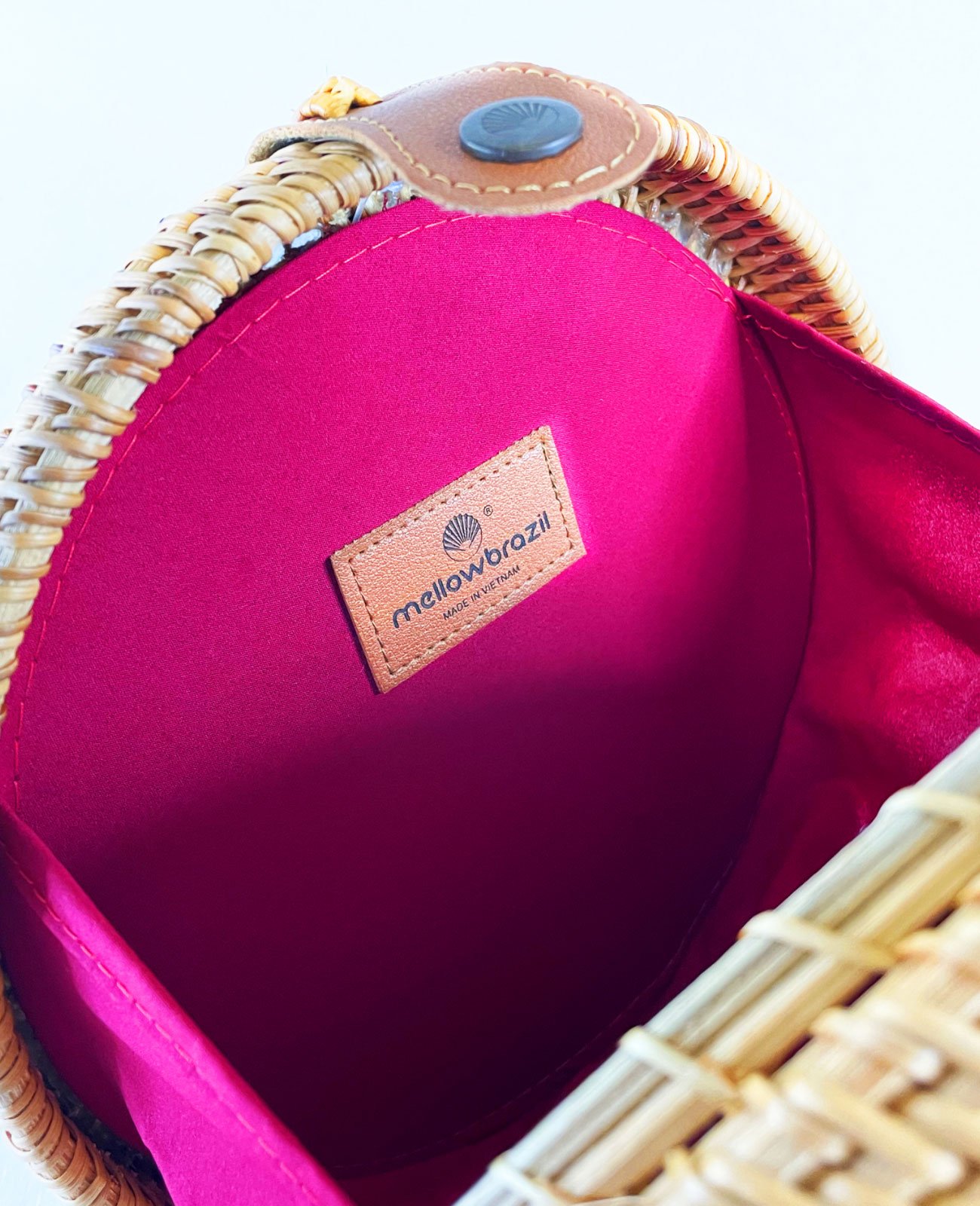 BOLSA DE RATTAN CAMBORIU Marrom 3