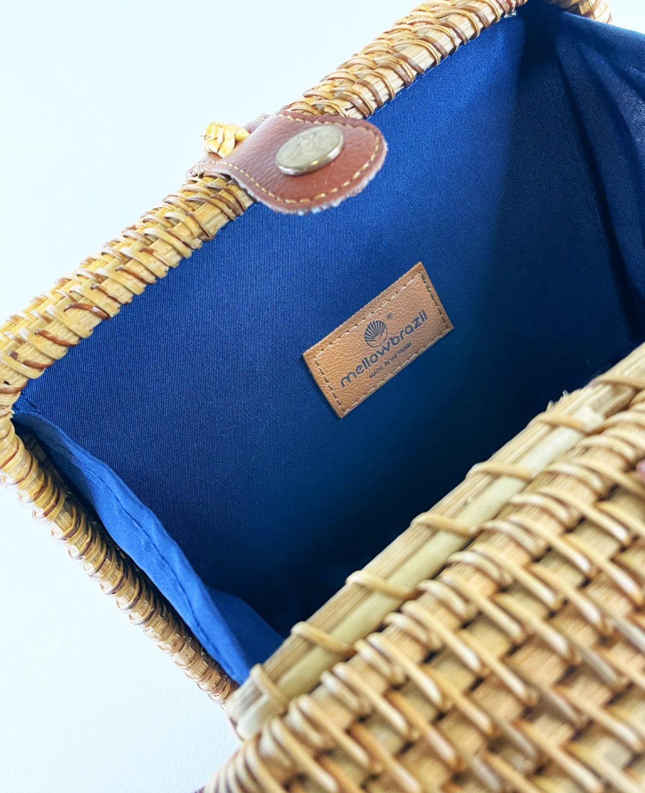 BOLSA DE RATTAN VENICE Marrom 2