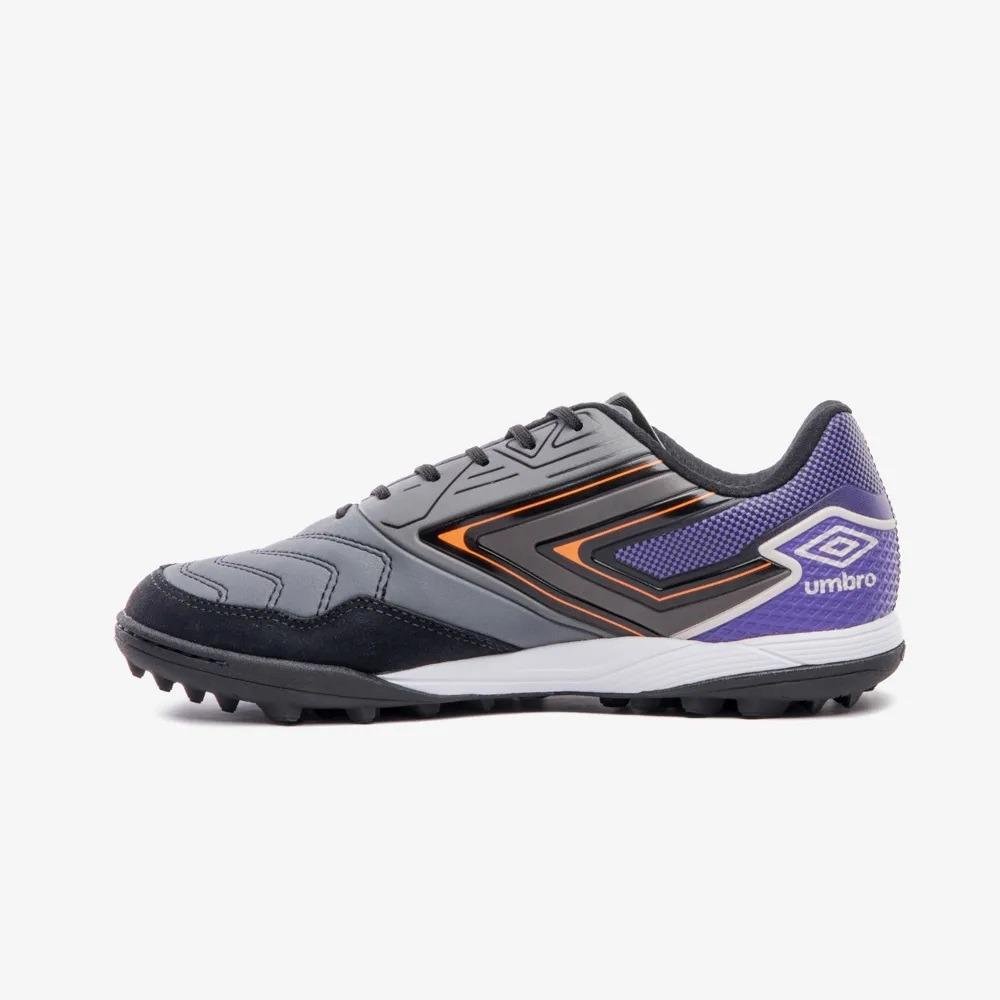 Chuteira Society Umbro Pro 5 Club Preto/Laranja 2