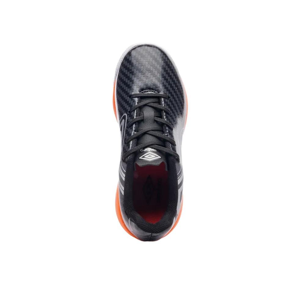 Chuteira Futsal Umbro Pro 5 Jr Preto/Laranja 4