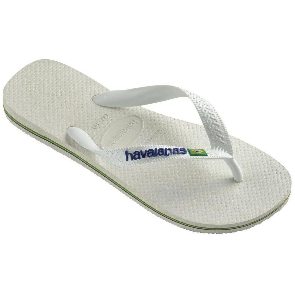 Chinelo Havaianas Brasil Logo FC Branco/Amarelo 4