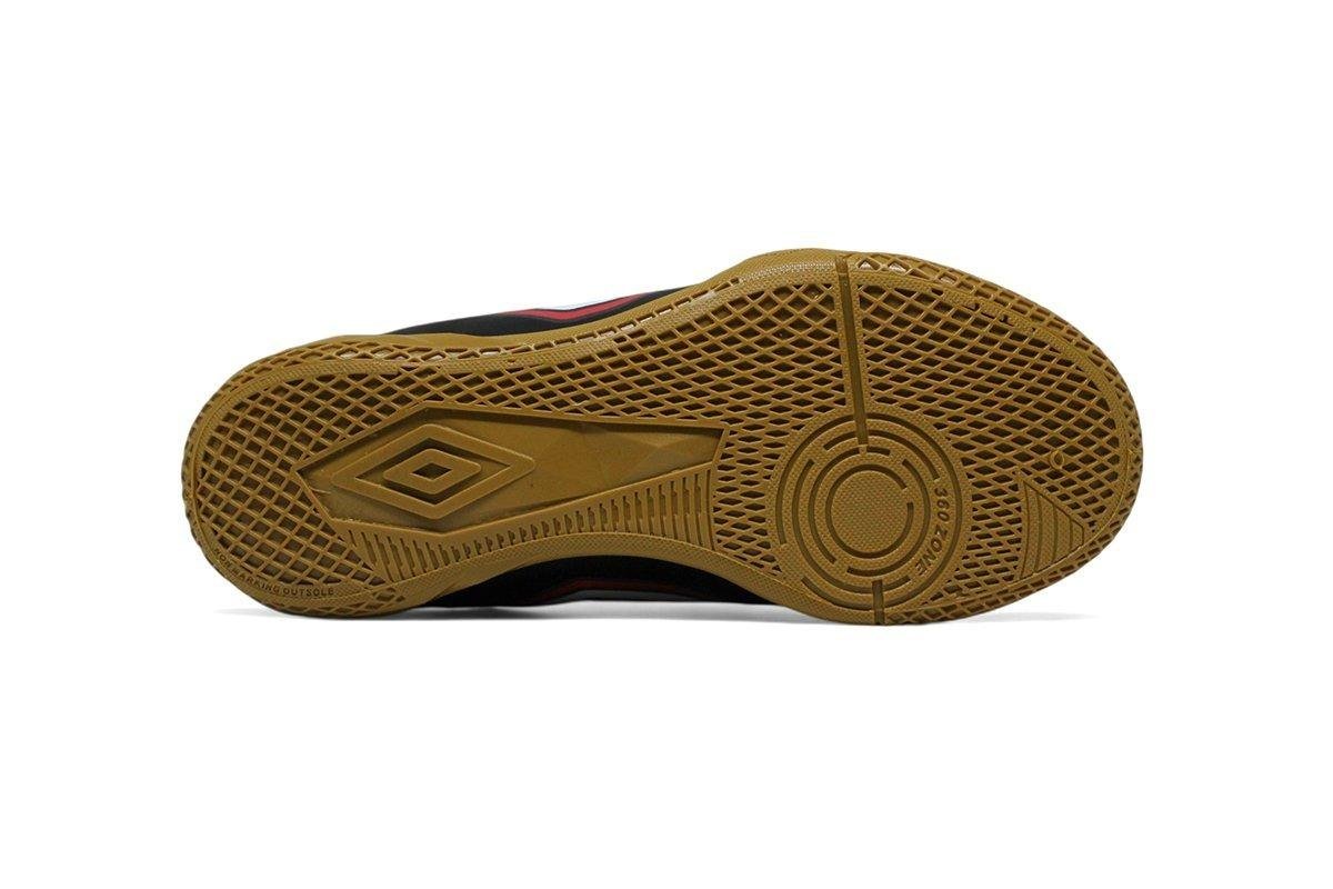 Chuteira Futsal Umbro Cannon Jr Preto/Vermelho 4