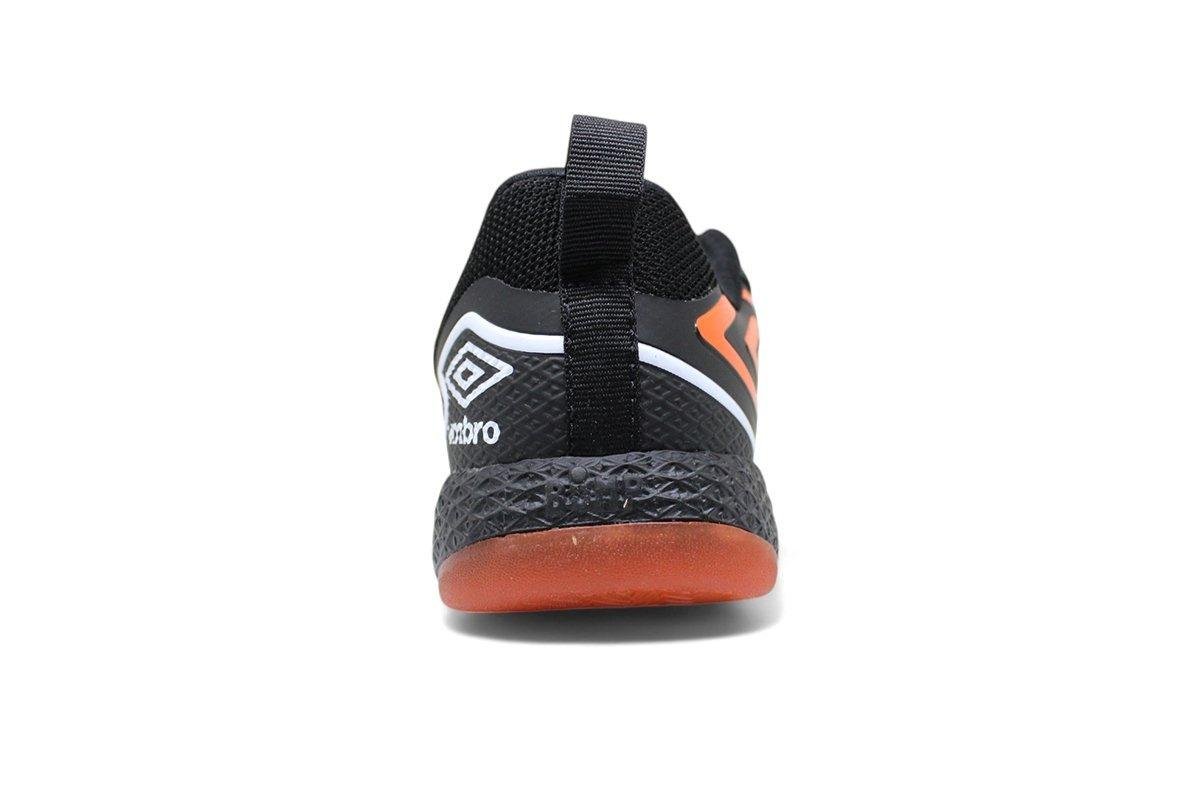 Chuteira  Futsal Umbro Pro 5 Bump Preto/Laranja 3