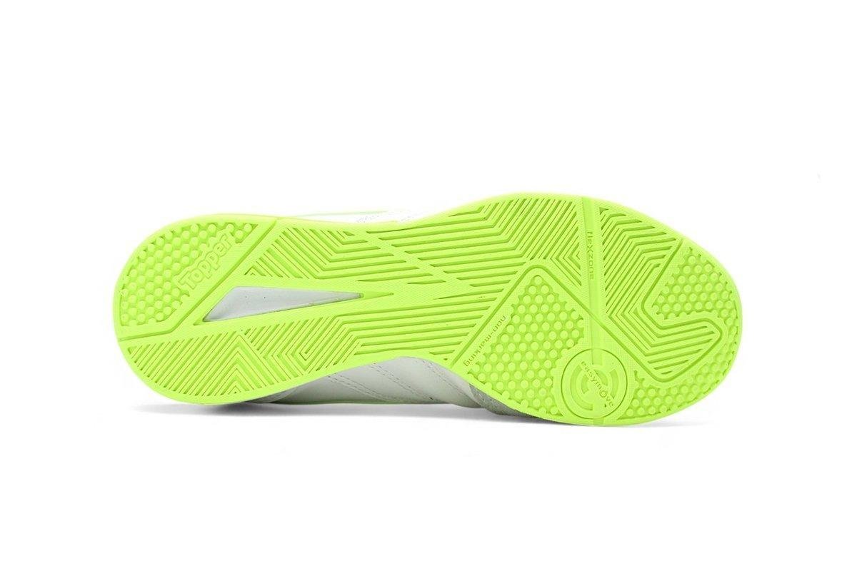 Chuteira Futsal Topper Maestro Pro V Branco/Verde 4