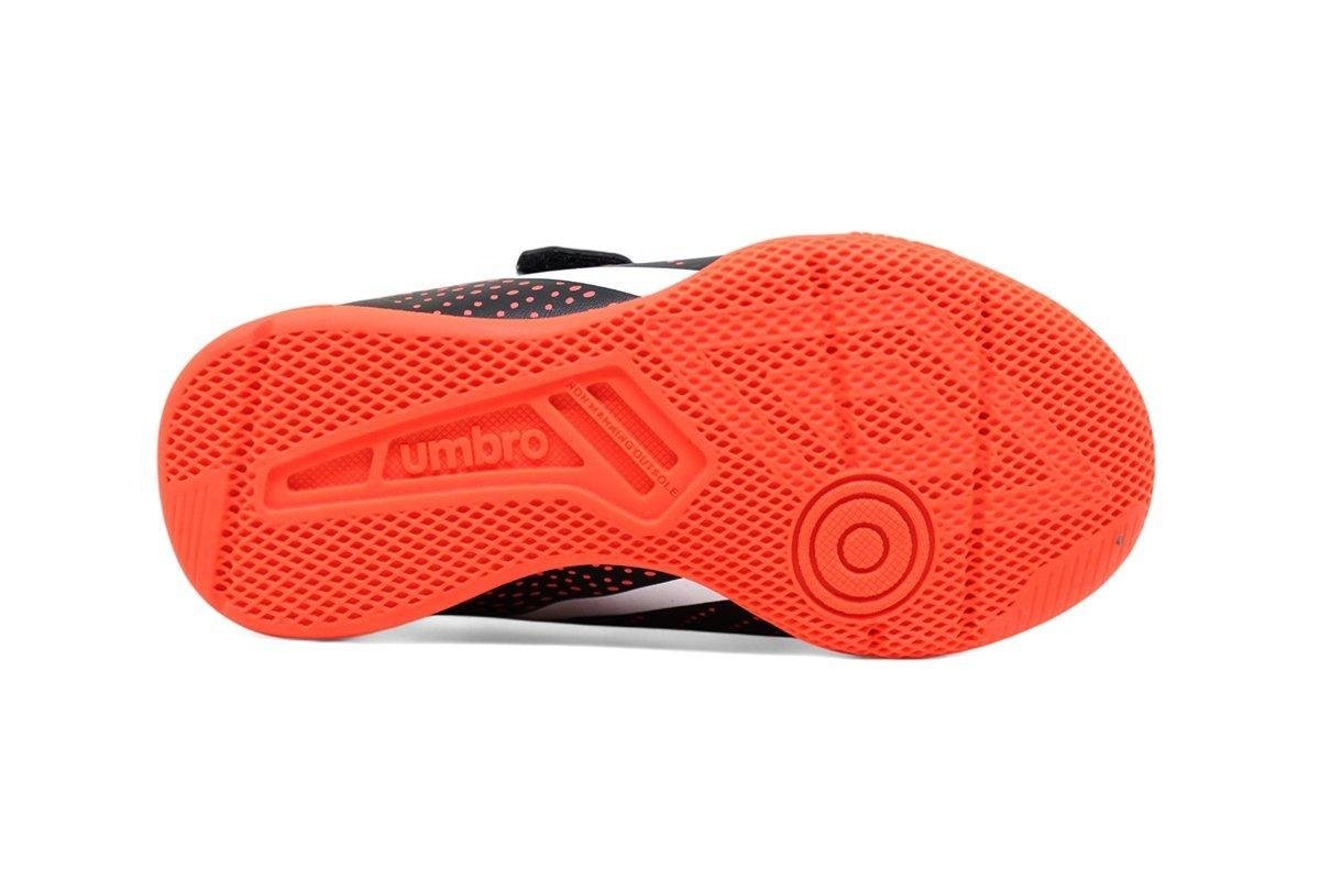 Chuteira Futsal Umbro Flip Kids Preto/Vermelho 4