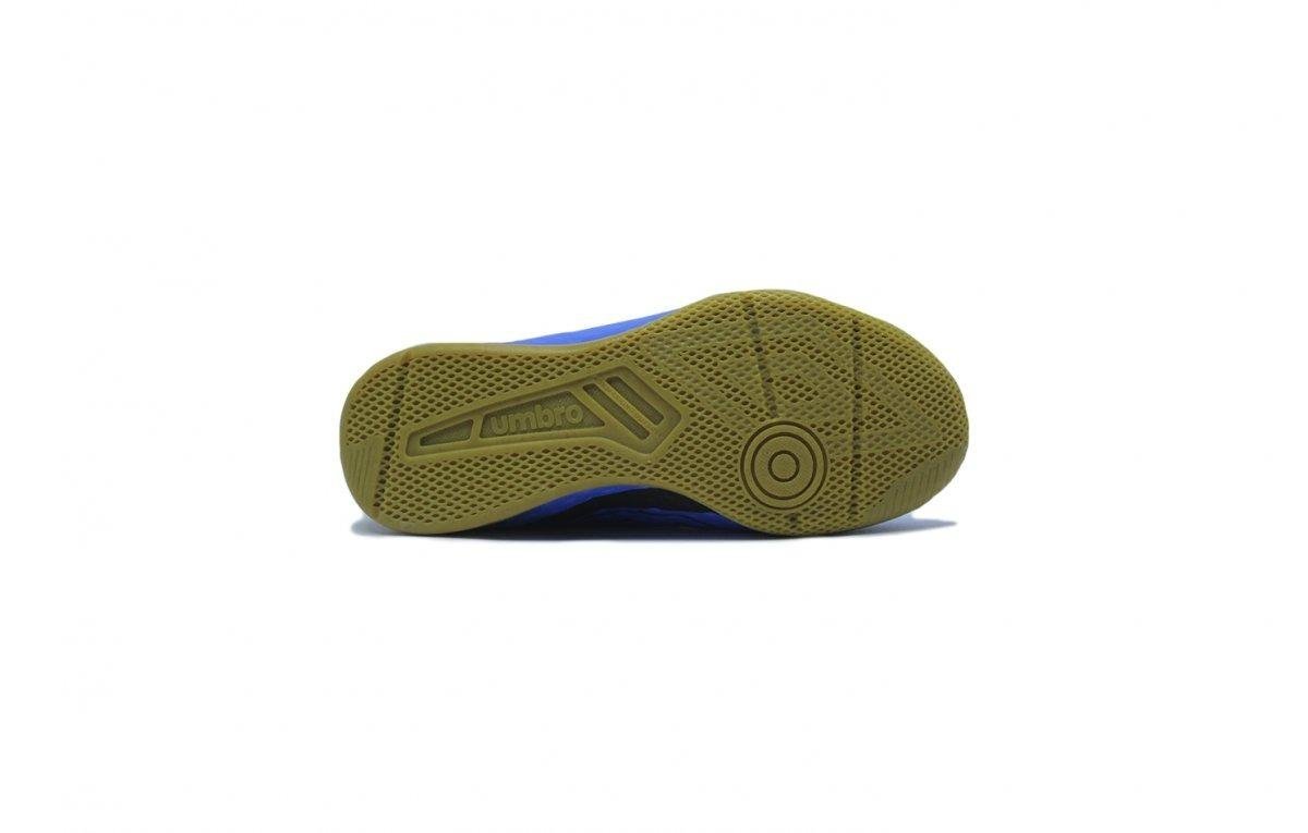 Chuteira Futsal Umbro Warskin Jr Azul/Preto 4