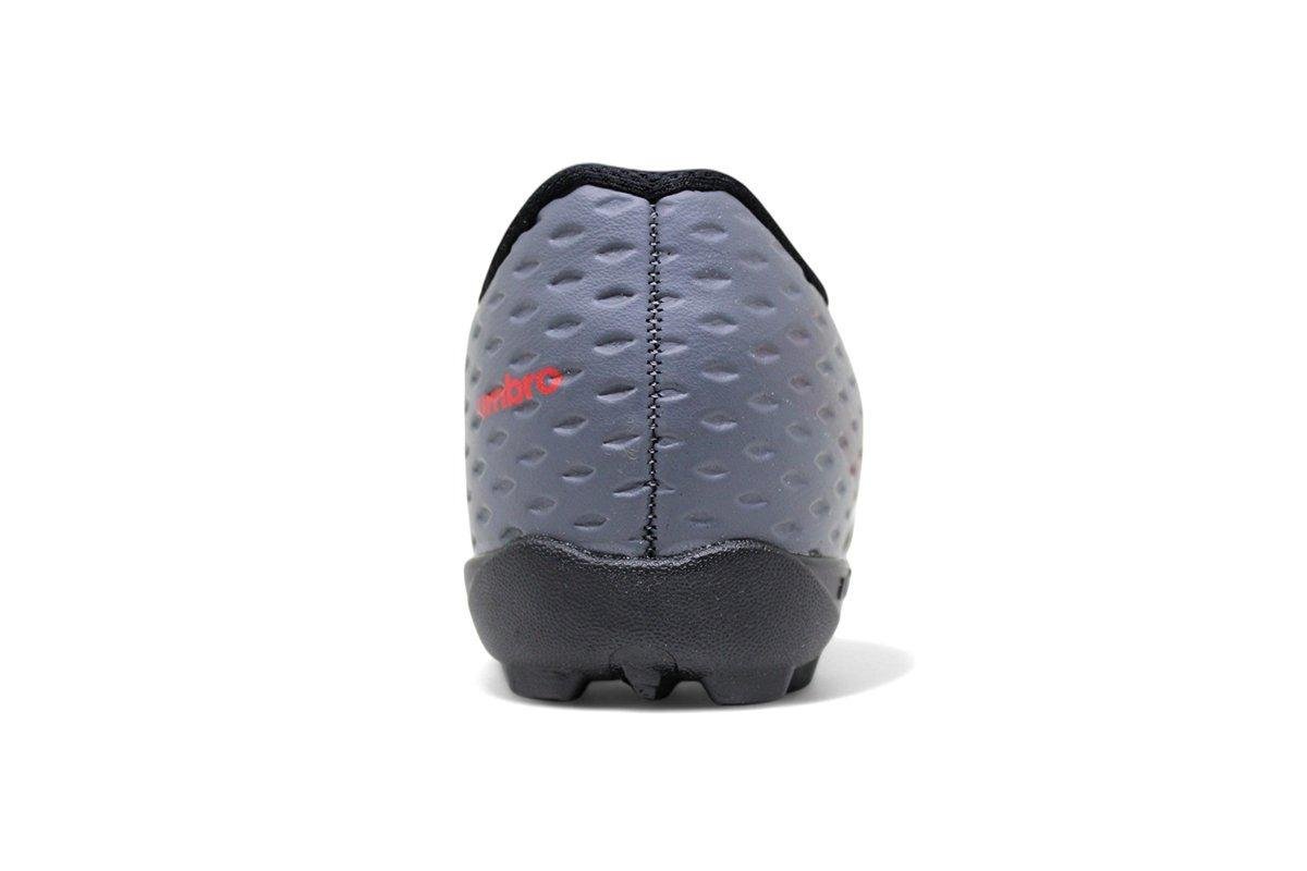 Chuteira Society Umbro Warskin Jr Preto/Vermelho 3