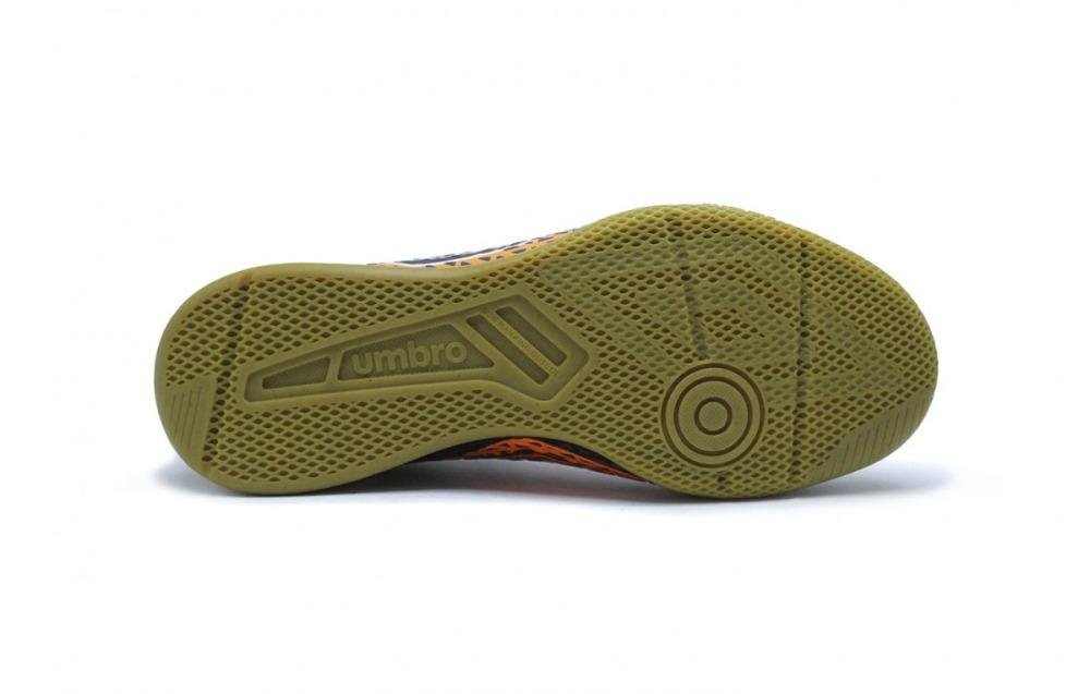 Chuteira Futsal Umbro Mutant Jr Preto/Laranja 4