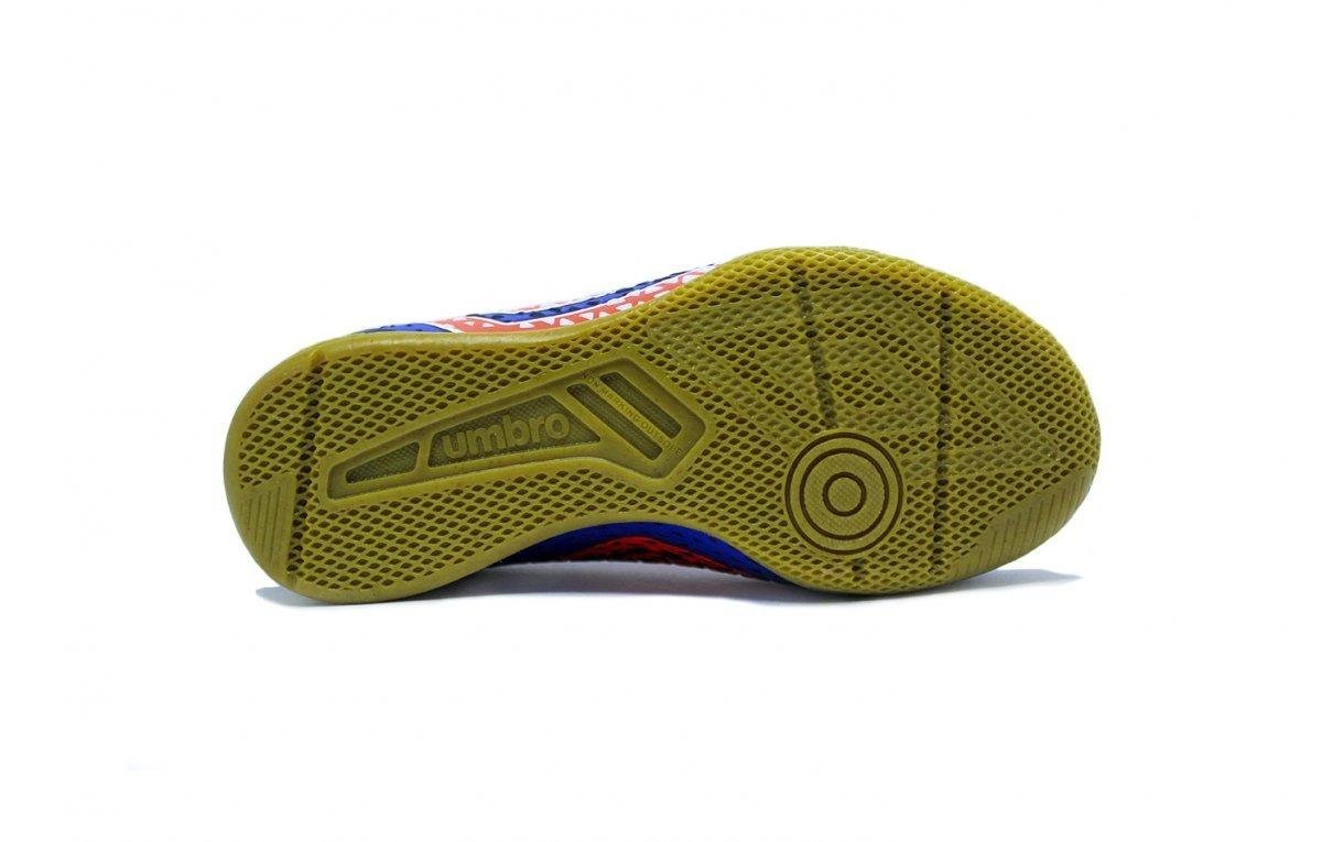 Chuteira Futsal Umbro Mutant Jr Azul 4