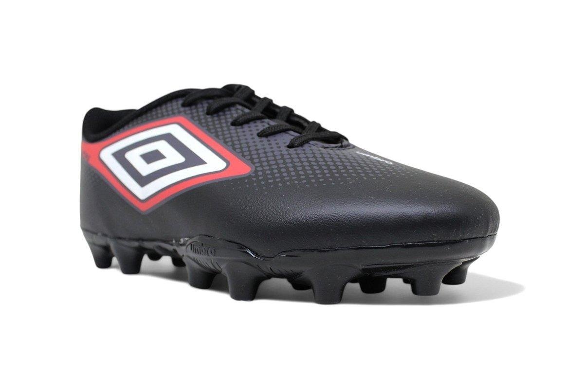 Chuteira Campo Umbro Cannon Jr Preto/Vermelho 2