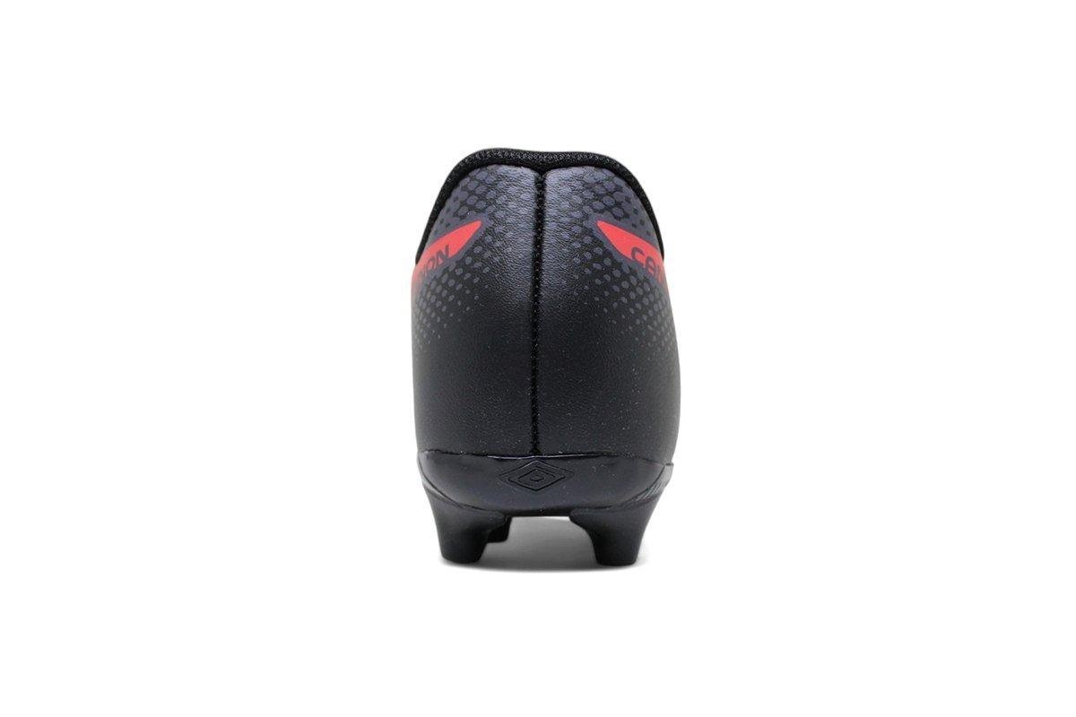 Chuteira Campo Umbro Cannon Jr Preto/Vermelho 3