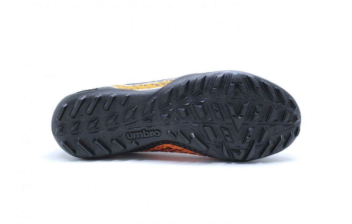 Chuteira Society Umbro Mutant Jr Preto/Laranja 4