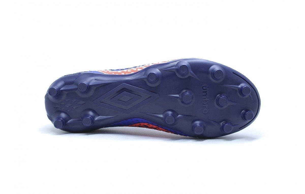Chuteira Society Umbro Mutant Jr Azul/Laranja 4