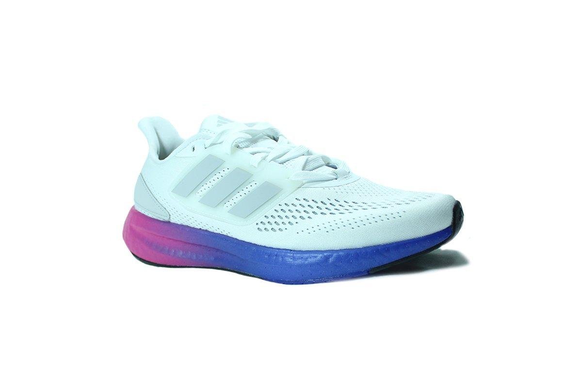 Tênis Adidas Pureboost 22 Branco/Rosa 2