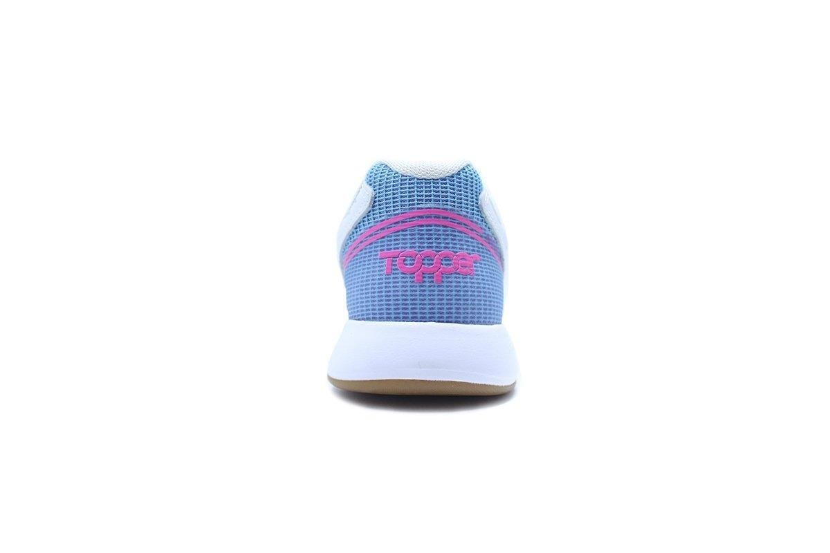 Chuteira Futsal Topper Dominator Pro IV Branco/Azul 3