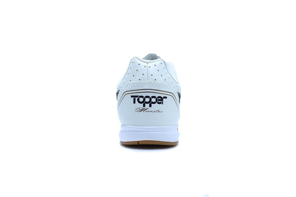 Chuteira Futsal Topper Maestro Pro IV Branco/Preto 3