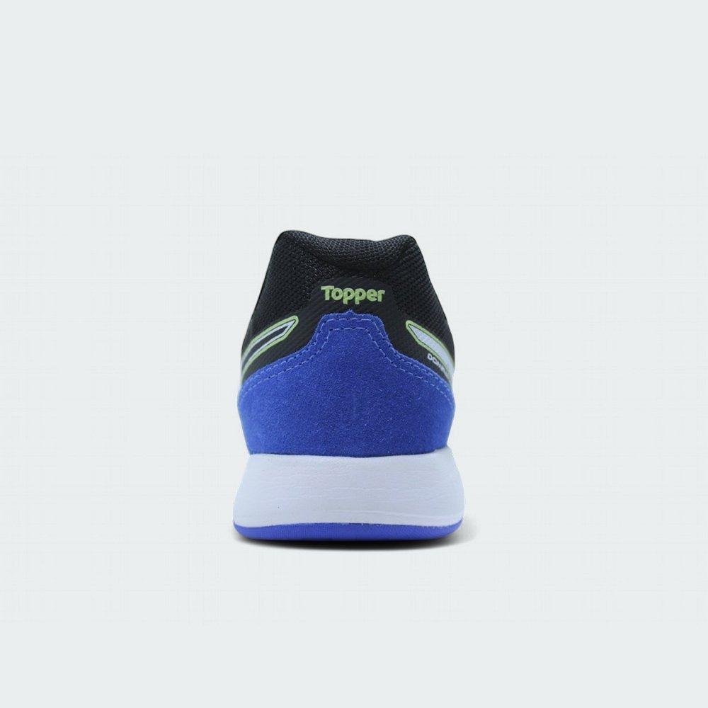 Chuteira Futsal Topper Dominator Pro V Verde/Azul 3