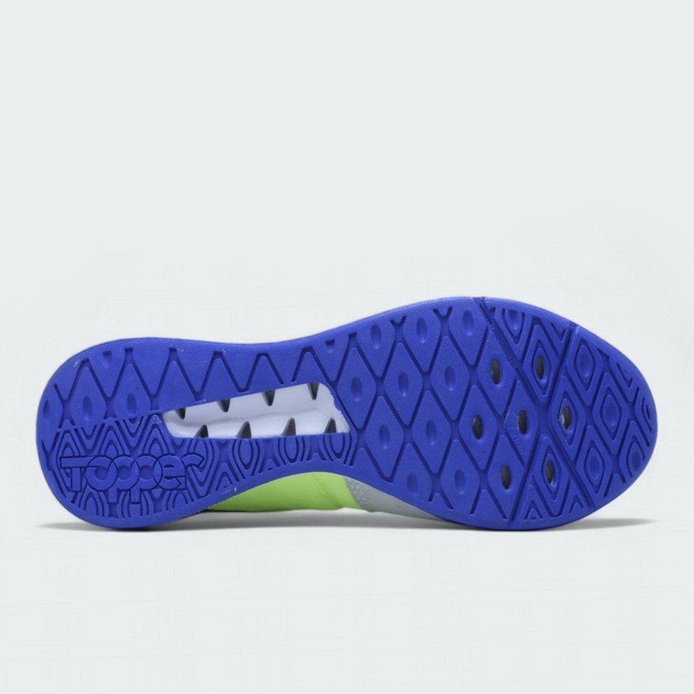 Chuteira Futsal Topper Dominator Pro V Verde/Azul 4
