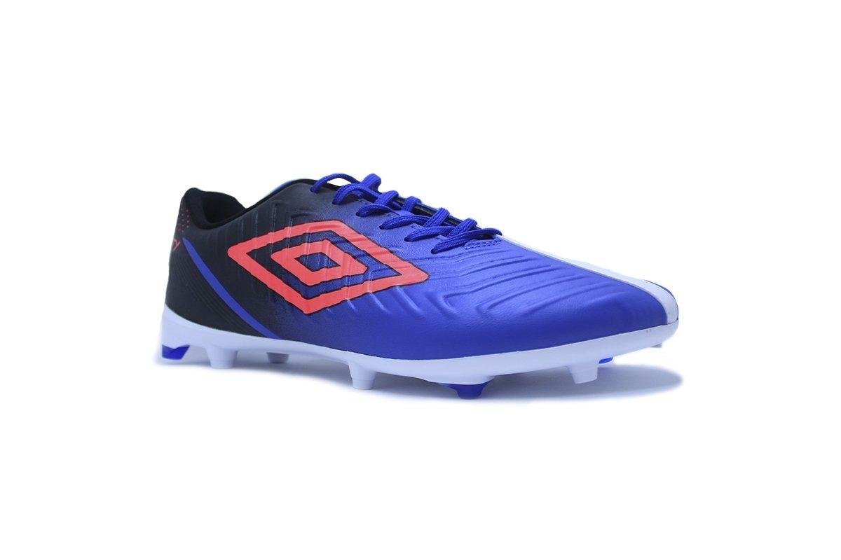 Chuteira Campo Umbro Fifty IV Azul/Preto 2