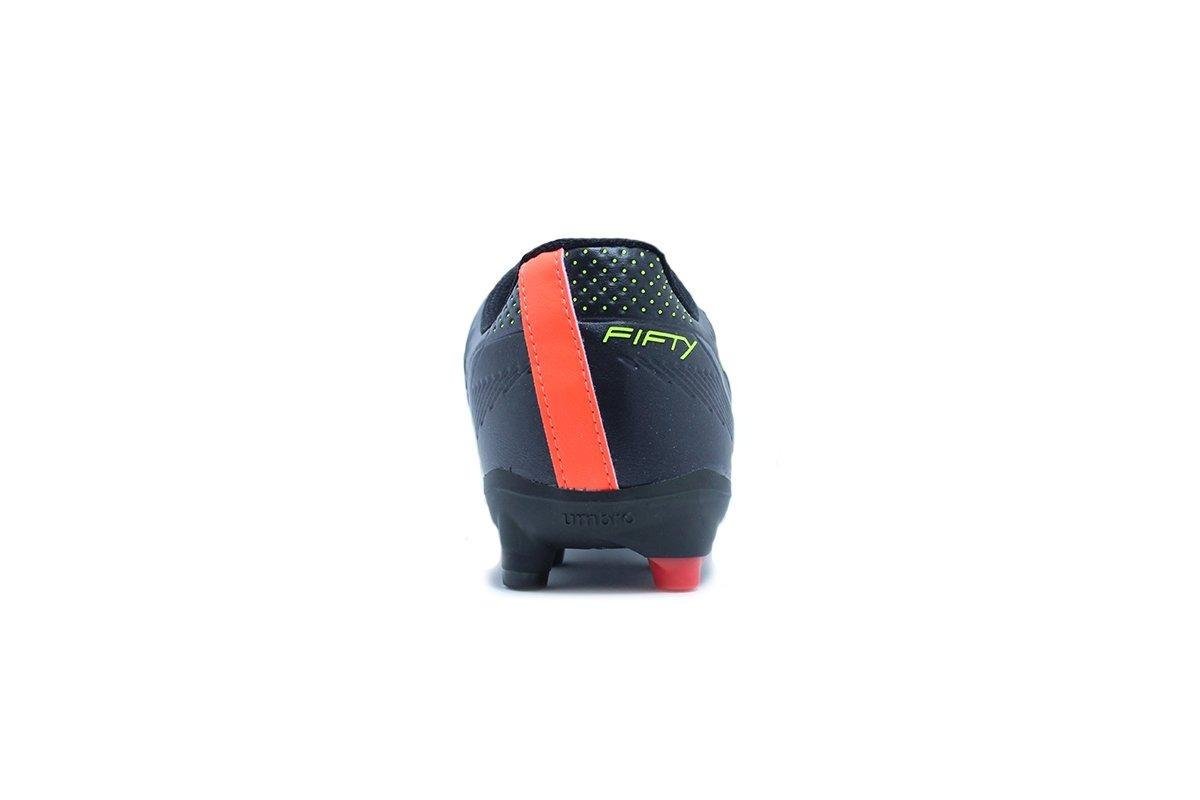 Chuteira Campo Umbro Fifty IV Preto/Verde 3